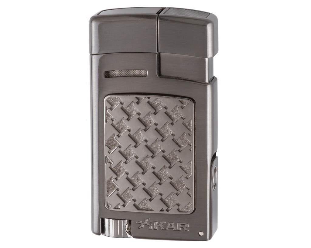 Lighter - Xikar Forte Houndstooth Gunmetal