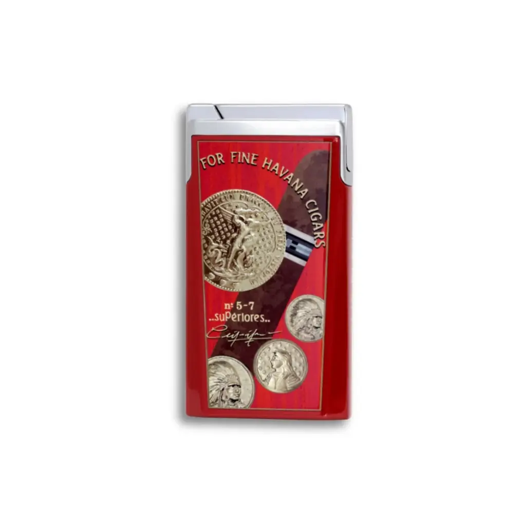 Lighter - Elie Bleu J-15 Medals Red