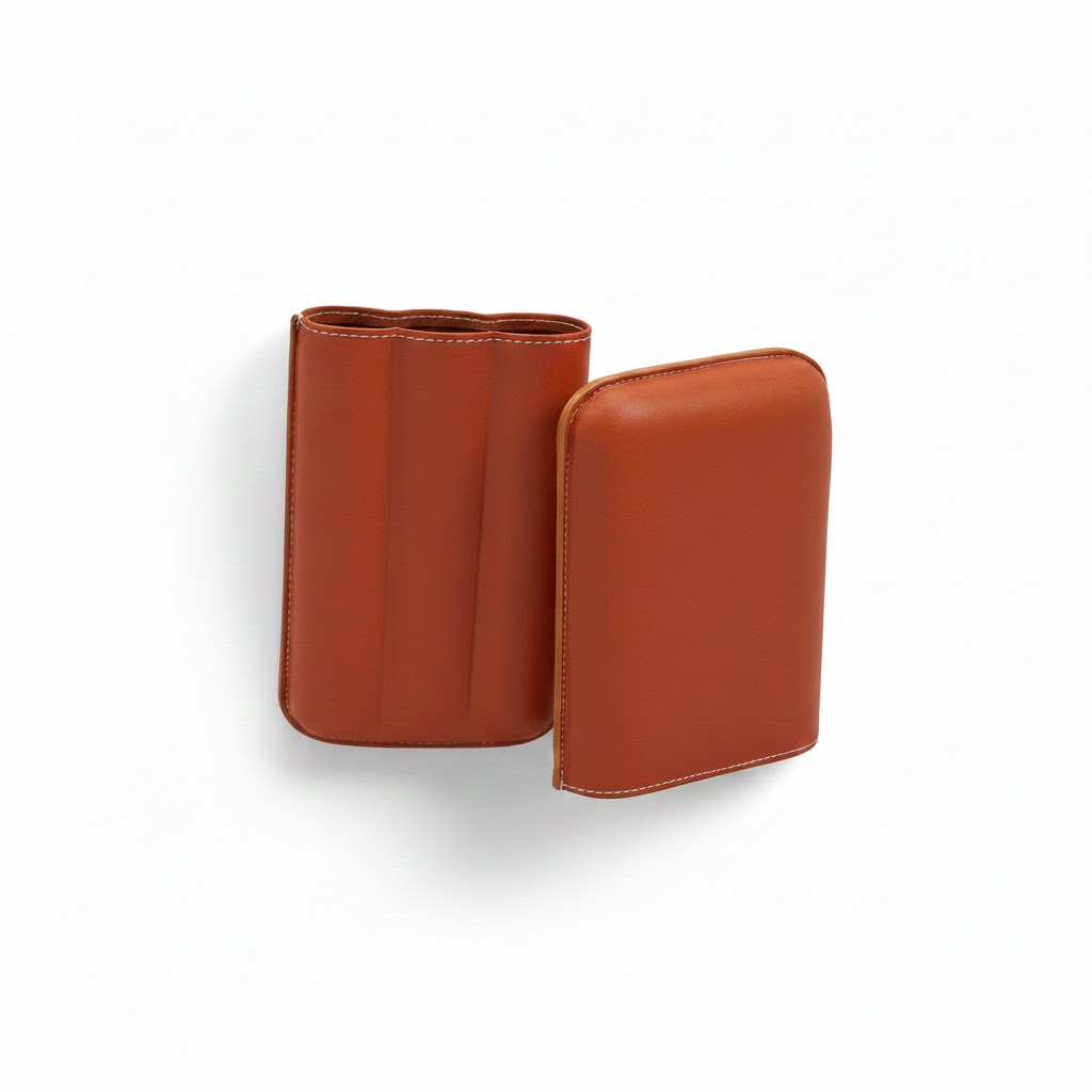 Cigar Case - Recife Cidrus Chesterfield Orange Blossom - 3 Cigars