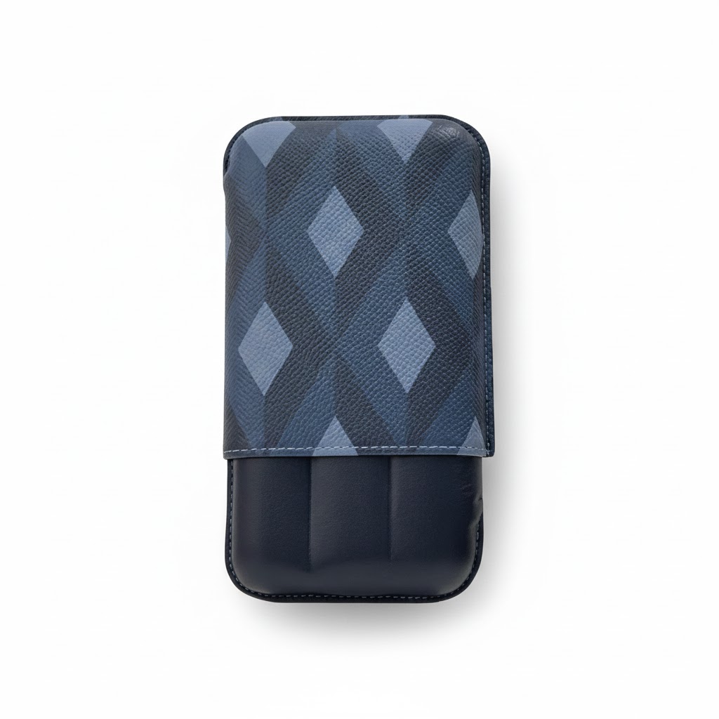 Cigar Case - Recife Urban Night Space Blue - 3 Cigars