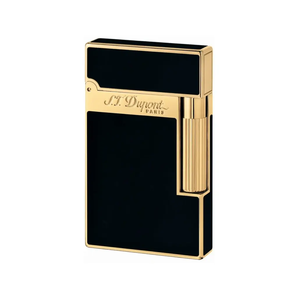 Lighter - S.T. Dupont Ligne 2 Black/Yellow Gold