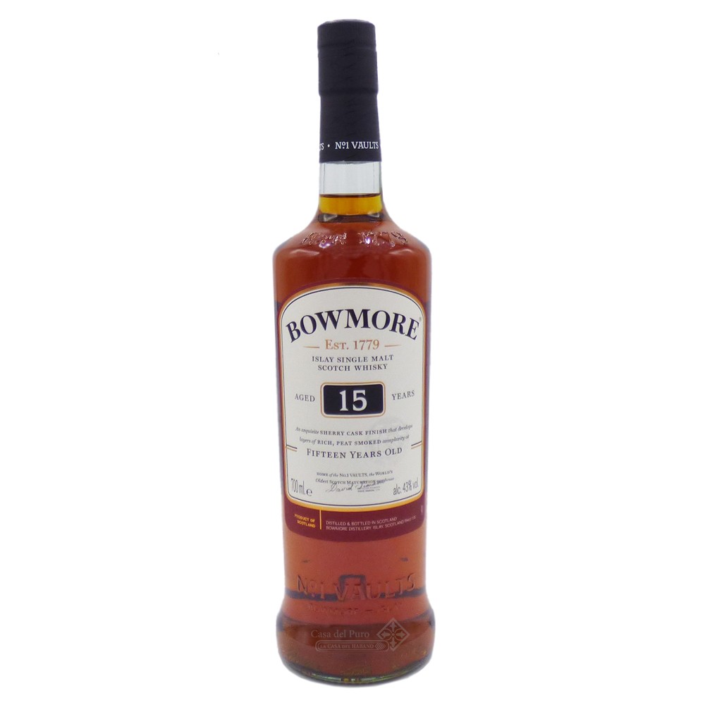 Whisky - Bowmore Islay Single Malt 15 Years - Bottle Of 70Cl