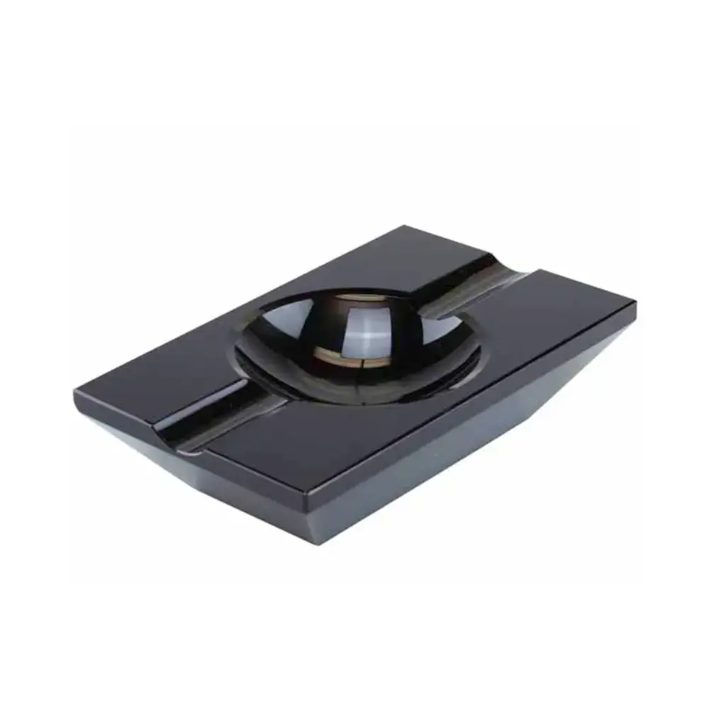 Ashtray - Cigar Black 200X120 2 Rests