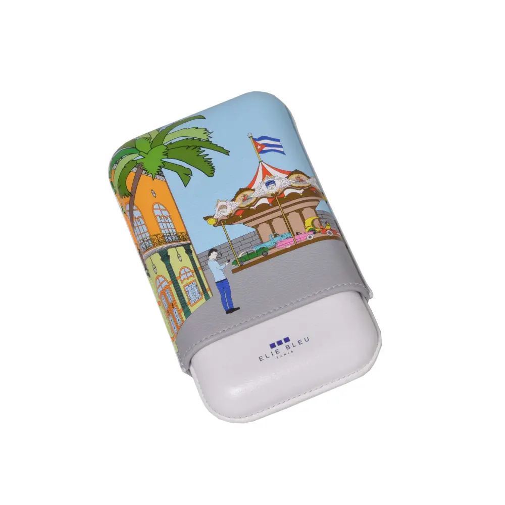 Cigar Case - Casa Cubana Carousel - 2 Cigars