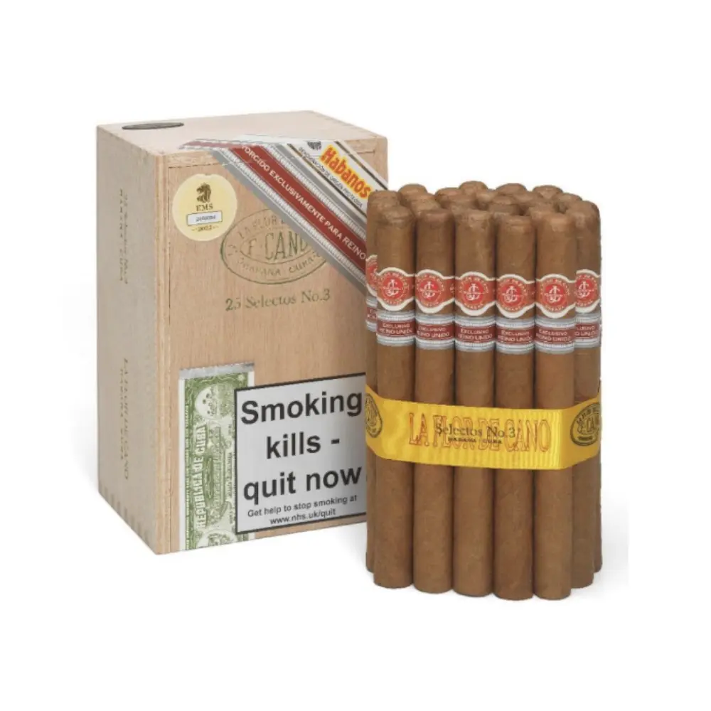 La Flor de Cano Selectos No. 3 UK Regional Edition - Box of 25 Cigars