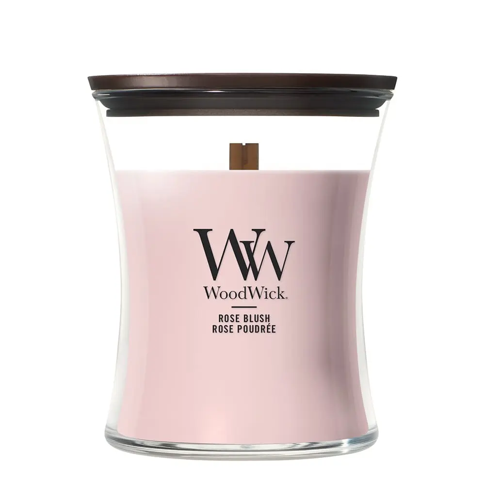 Candle - Woodwick Rose Blush - Medium 