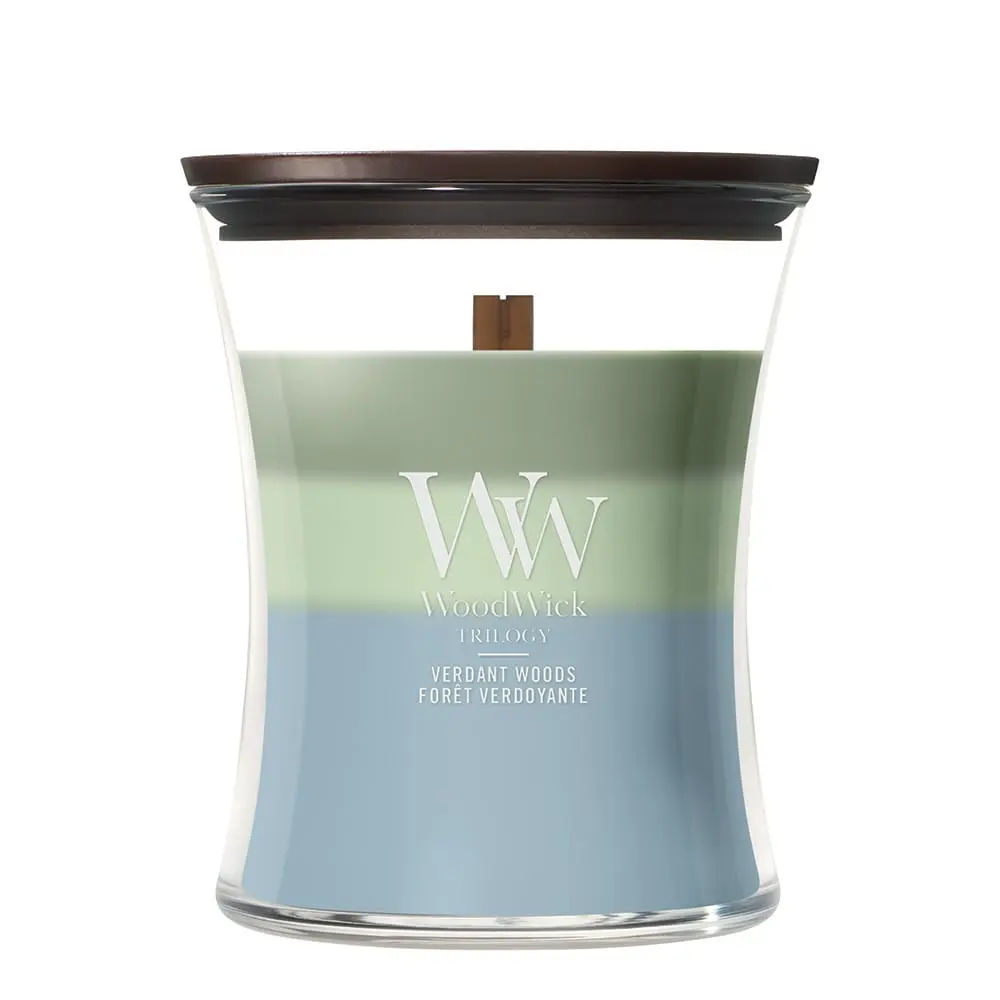 Candle - Woodwick Trilogy Verdant Woods - Medium