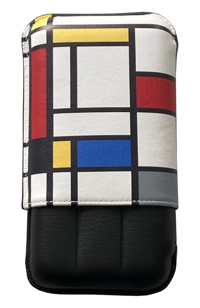 Cigar Case - Recife 25 - 130 Mondrian Black Dahlia - 3 Cigars 