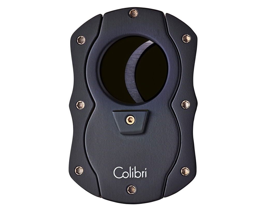 Cigar Cutter - Colibri Rubber Black/Black Knives