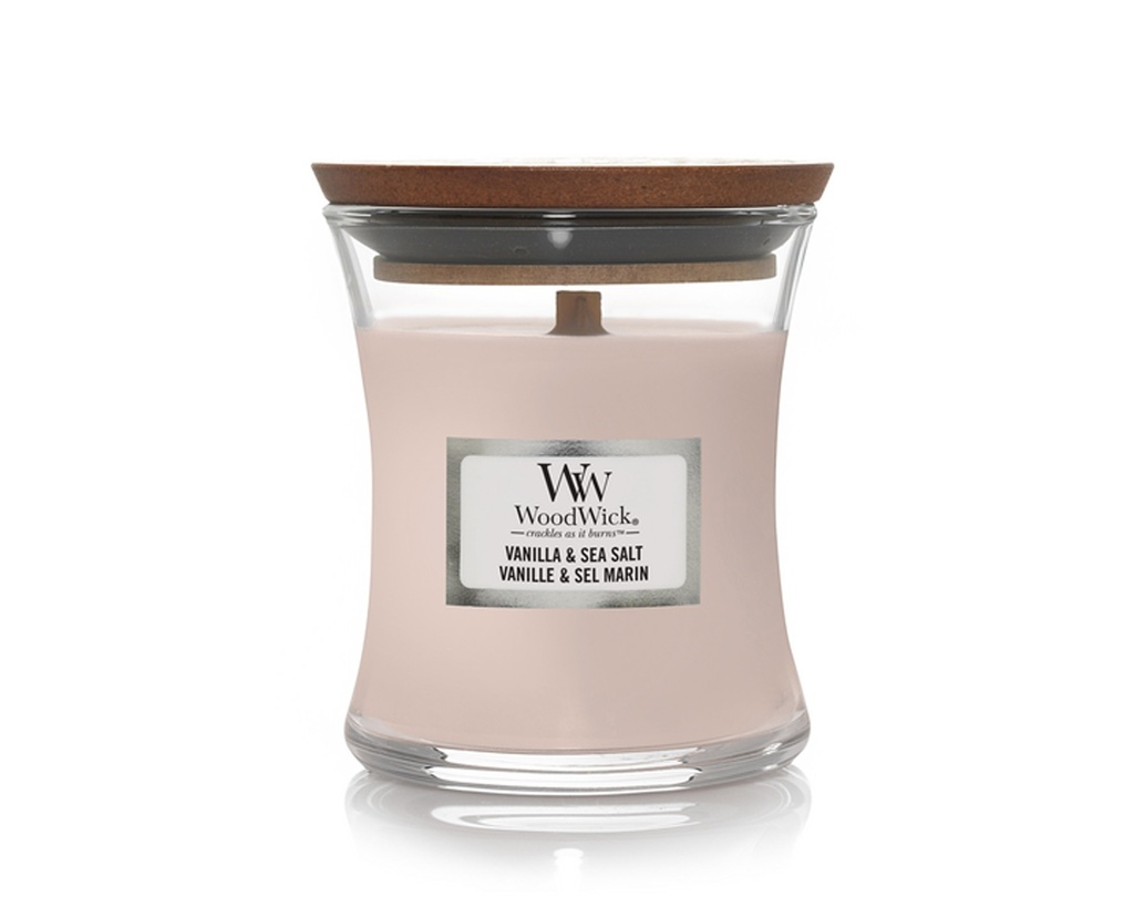 Candle - Woodwick Vanilla & Sea Salt - Mini