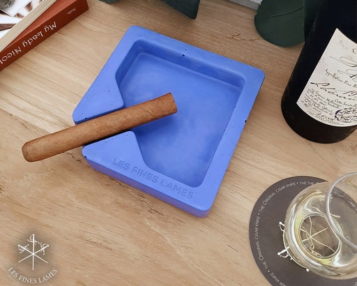 [13364] Ashtray - Les Fines Lames Concrete Monad Blue - 1 Cigar