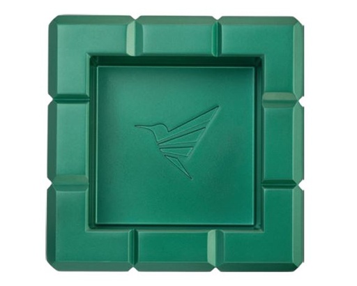 [17869] Ashtray - Colibri Heritage Cube Green