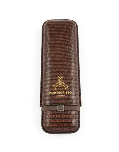 [52370] Cigar Case - Montecristo Marron - 2 Cigars    