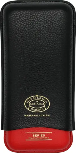 [52415] Cigar Case - Partagas Series Black/Red - 2 Cigars 